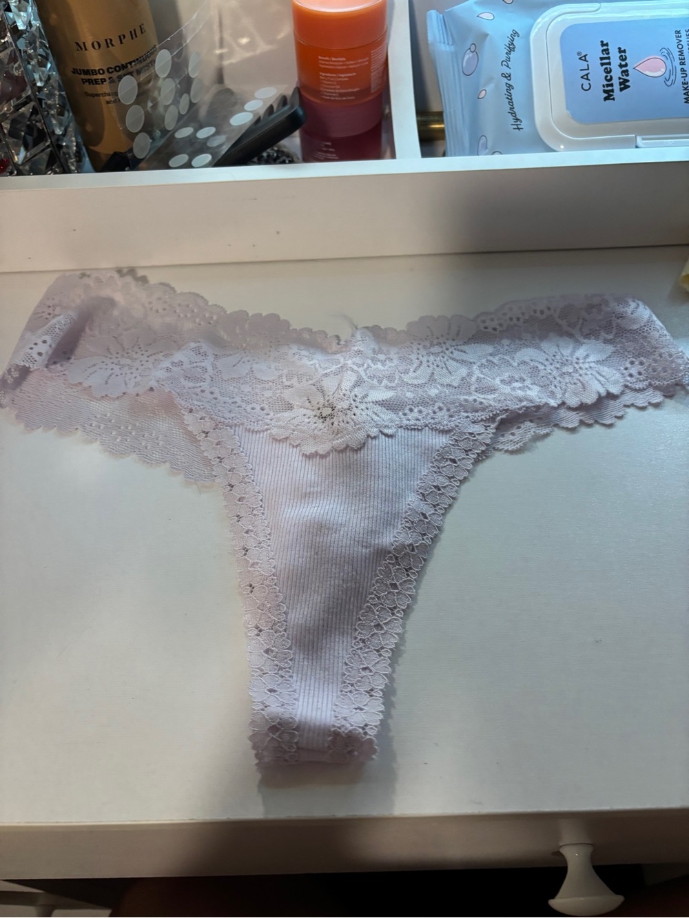 Victoria's Secret Light Lavender Lace Thong